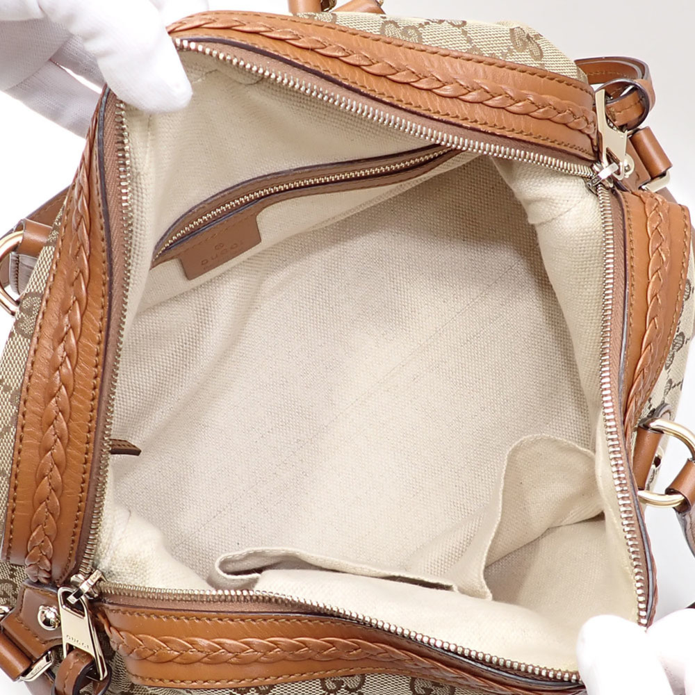 GUCCI Brown Leather Bag - Picture 3 of 10